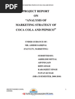 Download analysis of marketing strategy of coca-cola and pepsi by pawanludhiana SN20596818 doc pdf