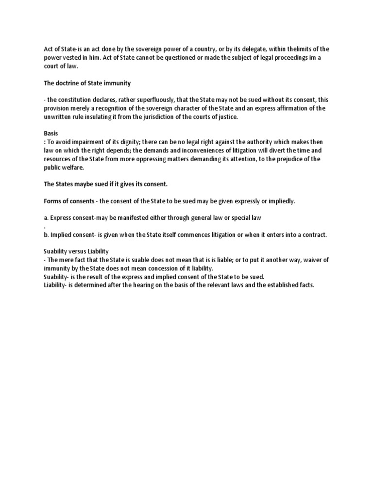 Understanding State Immunity | PDF