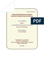 CUSAT Electronics Thesis on Compact Asym Coplanar Antennas