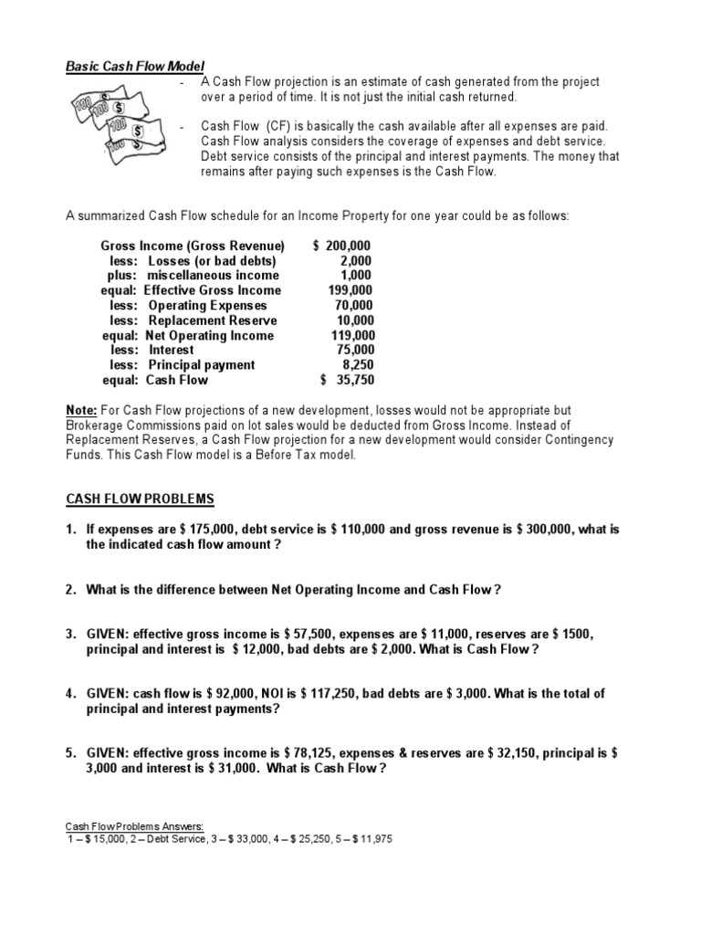 Cash Flow Analysis and Projections | PDF