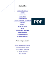 Recetas (Embutidos) Formulas Quimicas