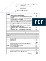 Engg & IT Workshop Lesson Plan