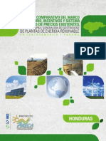 Honduras - Analisis Comparativo Del Marco Regulatorio Incentivos y Sistema Tarifario de Precios Existentes Para La CompraGeneracion de Electricidad de Plantas de Energia Renovable en Centroamerica y Panama
