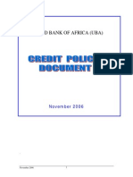 Credit Policy