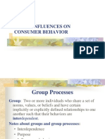 Group Influences On Consumer Behavior