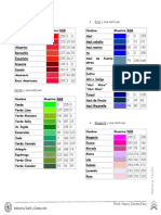 Lista de Colores TIT-400