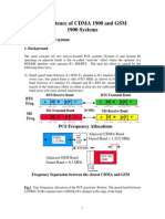 CDMA GSM Co-Existence Guidelines