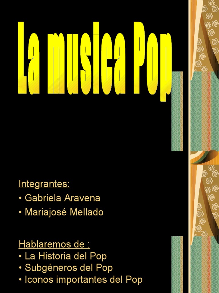 Historia y Subgéneros del Pop | PDF | Música pop | Britney Spears