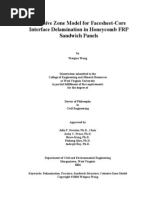 Nonlinear Cohesive Interface Finite Element Formulation