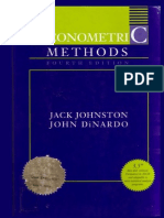 Johnston J., DiNardo J.J. Econometric Methods, 4e