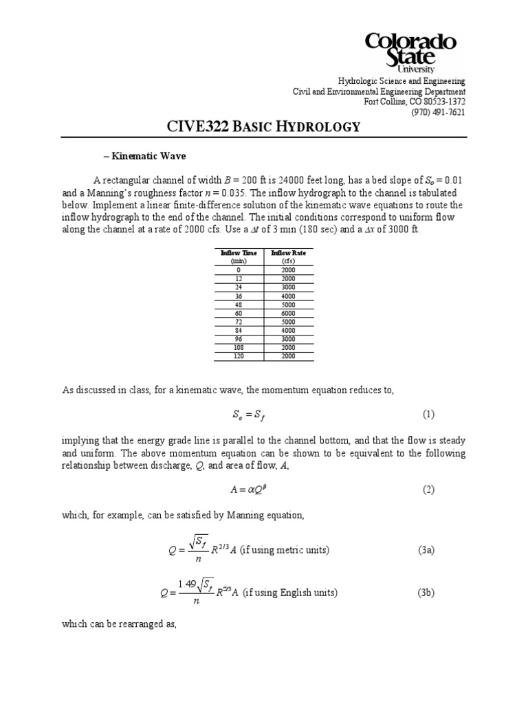 Example Kinema Tic Wave | PDF | Equations | Waves