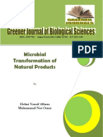Microbial Transformation of Natural Products