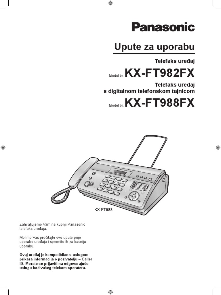 Panasonic KX-FT982 User Manual