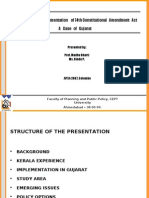 Review of The Implementation of 74th Constitutional Amendment Act A Case of Gujarat