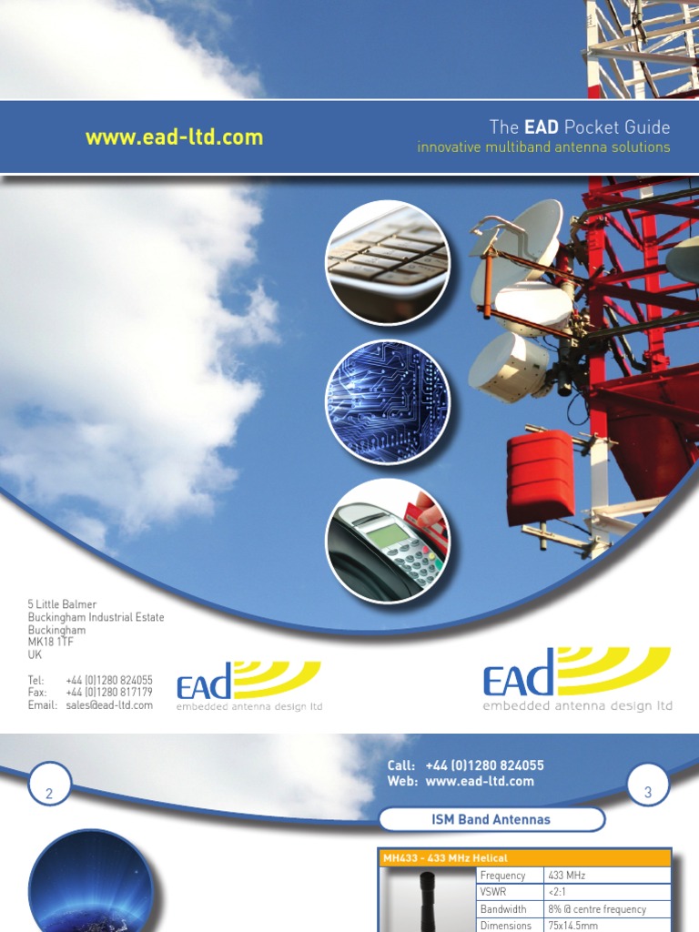 EAD Antenna Solutions Overview | PDF | Ultra High Frequency | Coaxial Cable