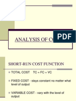 Analysis of Costs