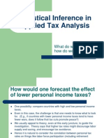 Statistical Inference in Applied Tax Analysis: What Do We Know, and How Do We Know It?