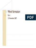 Word Formation