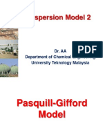 Dispersion Model 2: Dr. AA Department of Chemical Engineering University Teknology Malaysia
