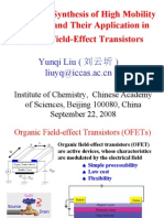 Design and Synthesis of High Mobility Materials and Their Application in Organic Field-Effect Transistors