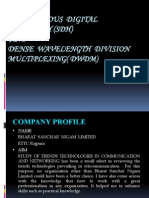 Synchronous Digital Hierarchy (SDH) AND Dense Wavelength Division Multiplexing (DWDM)