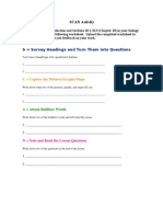 S Survey Headings and Turn Them Into Questions: SCAN Activity