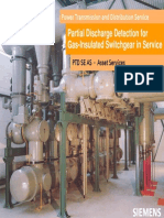Partial Discharge Detection For Gas-Insulated Switchgear in Service