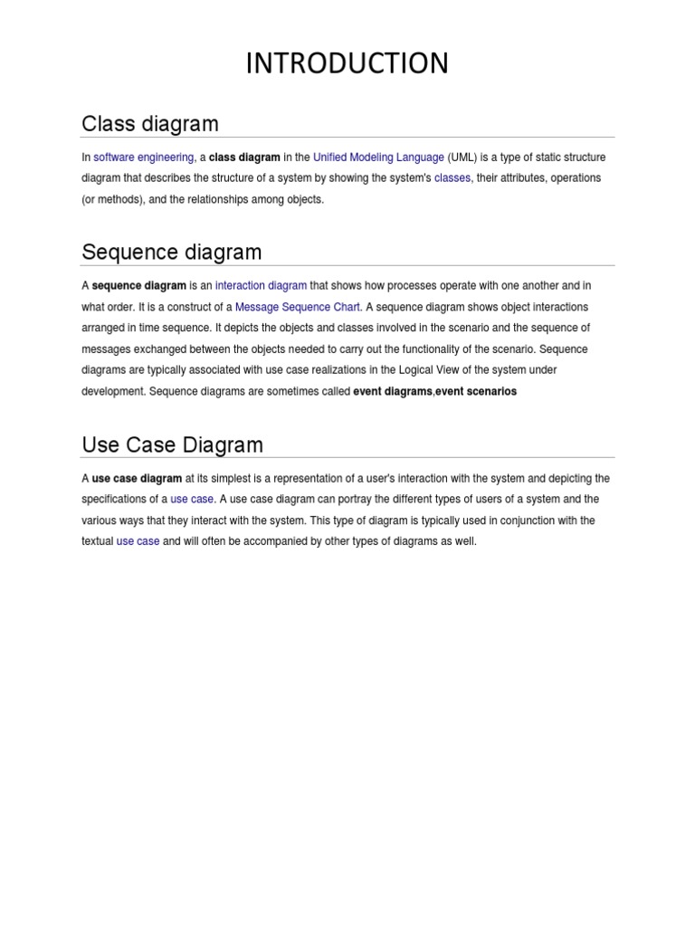 UML Diagrams: Class, Sequence, Use Case | PDF