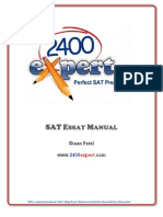 2400expert SAT Essay Manual