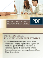 EL PAPEL DEL MARKETING EN LA PLANIFICACI├ôN ESTRAT├ëGICA