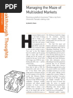 Managing The Maze of Multisided Markets.