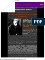 Ferraris, Fabrizio - Introducción a Derrida II. 1967-80; deconstrucción de la metafísica. Trad. Luciano Padilla López