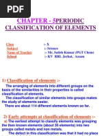 Periodic Classification of Elements