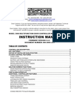 Highpower 3000 Multifunction Door Controller Instruction Manual 2.0.3