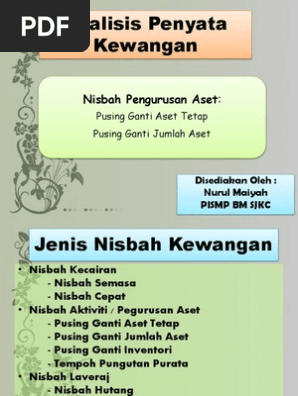 Analisis Penyata Kewangan Pdf