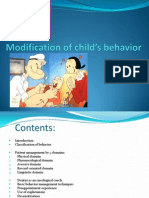 Modification of Child's Behavior