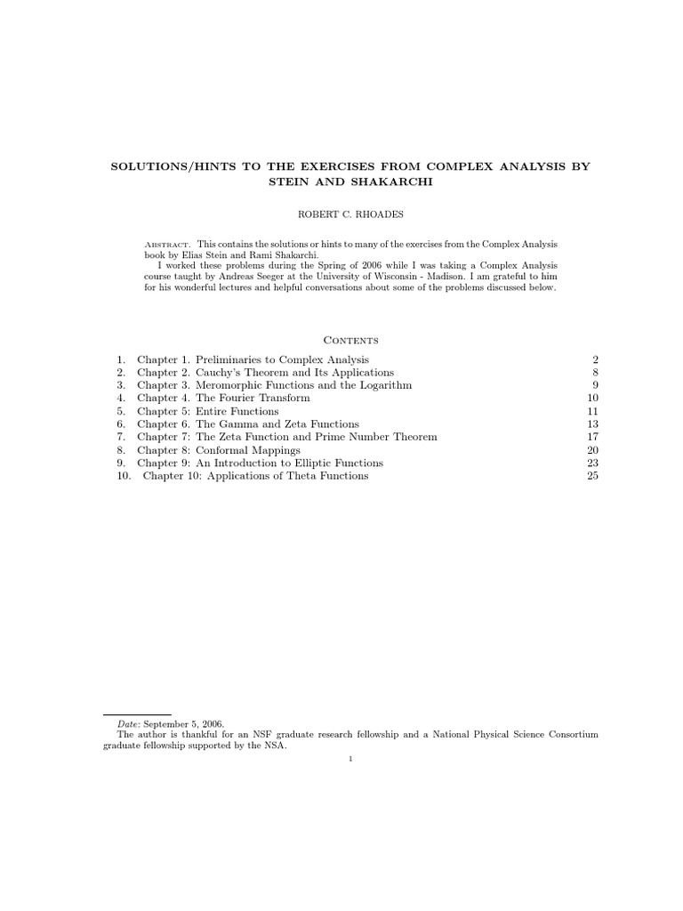 Problems And Solutions For Plex Analysis Pdf