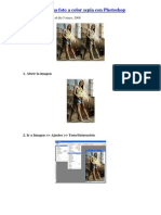 Cómo Pasar Una Foto A Color Sepia Con Photoshop