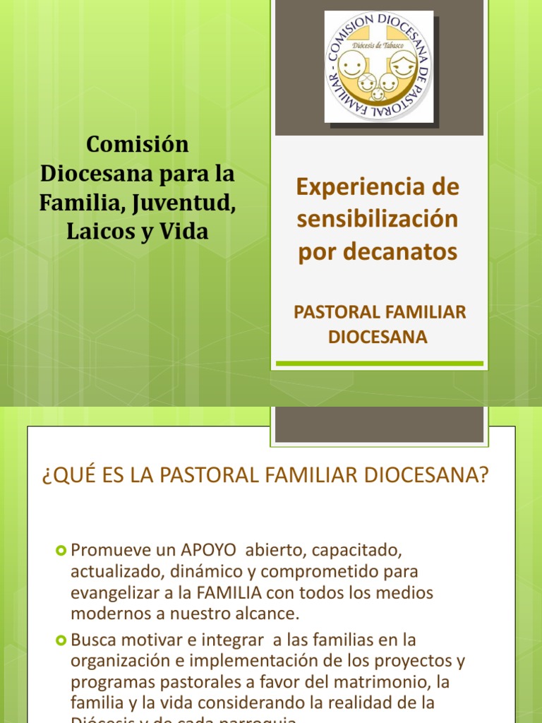 Pastoral Familiar Diocesana en Tabasco | PDF | Iglesia Católica | Vejez