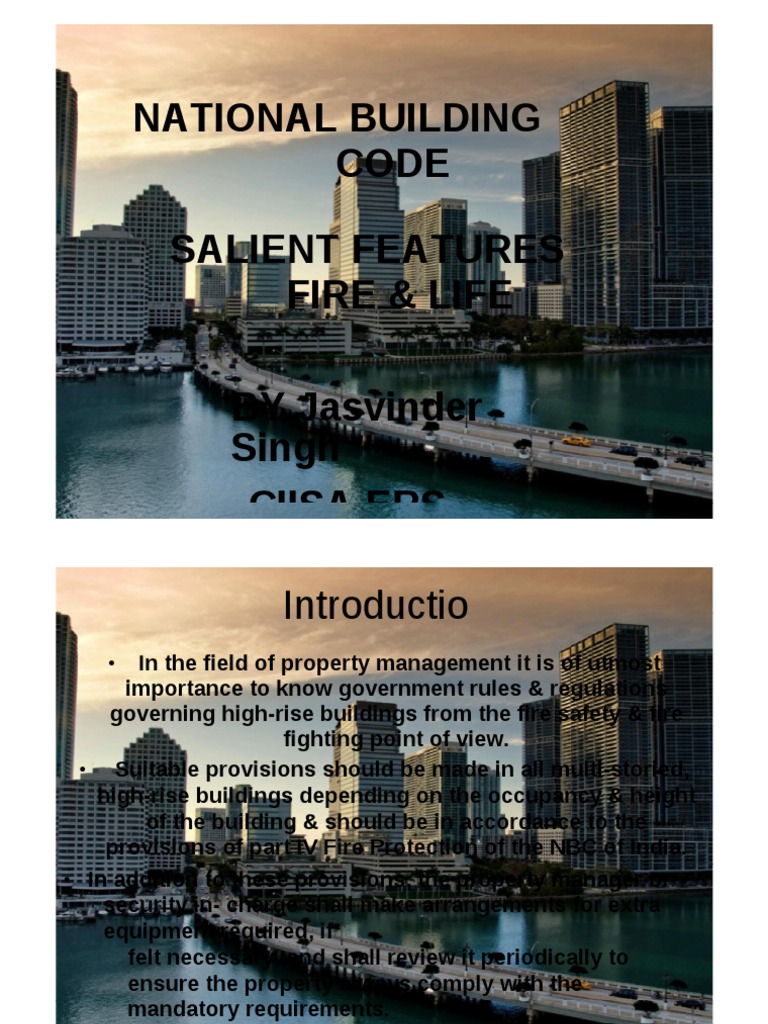 National Building Code Of India Business