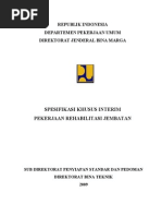 Download Spesifikasi Khusus Interim Pekerjaan Rehabilitasi Jembatan 2009 by Panji Anom SN206153822 doc pdf