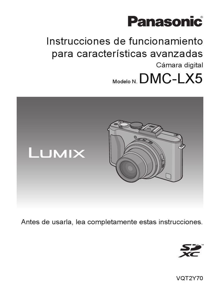 Manual LUMIX LX 5 Original Protegit)