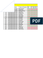 Class 2 Attendance Sheet