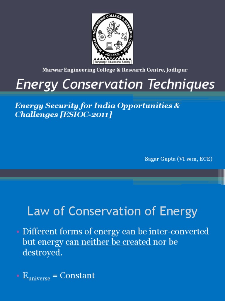 Energy Conservation Techniques Overview | PDF | Compact Fluorescent ...