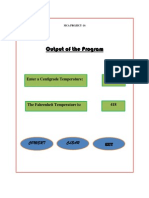 Output of The Program: Enter A Centigrade Temperature