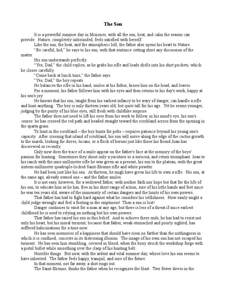 El Hijo Translation PDF