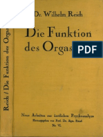 Reich, Wilhelm 1927 "Funktion Des Orgasmus"