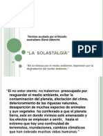 La Solastalgia