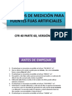 Metodos de Medicion Para Fuentes Fijas Artificiales - Resumen