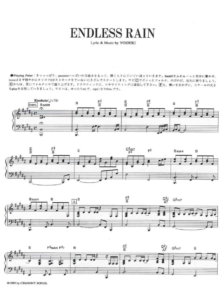X Japan Endless Rain